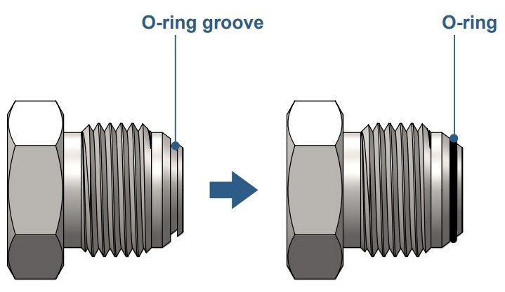 Raccord à bride conique JIC 37 degrés - Conception à joint torique - FAQ, Plus de 40 ans de raccords de tubes/tuyaux pour l'industrie médicale et des  semi-conducteurs - Fabricant